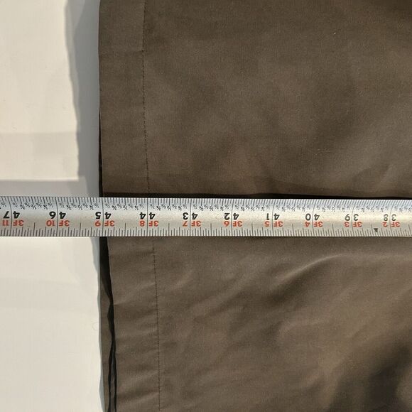 Vintage Ralph Lauren Trench Coat Mens 50R Wool Blend Lined Belted Brown Collared - Picture 15 of 16